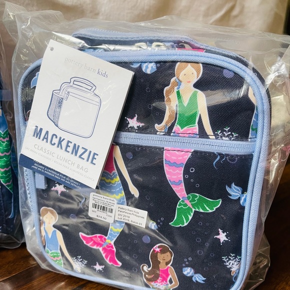 Pottery barn mernaid backpack and lunbox - Picture 5 of 12